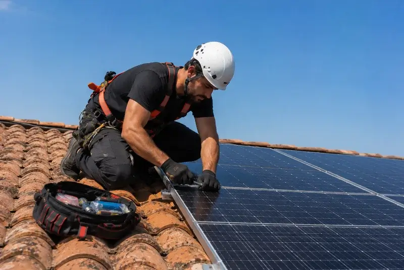 Maintenance et monitoring de panneaux solaires à Villenouvelle