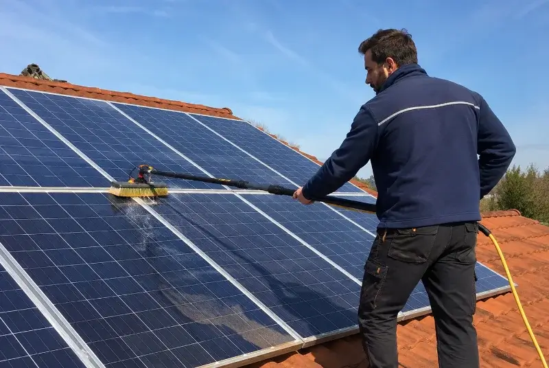 Nettoyage et entretien de panneaux solaires à Villenouvelle